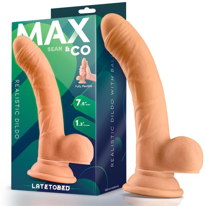 Dildo Realista Sean com Testículos 7.5" Natural