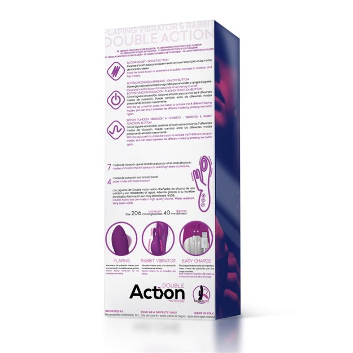 No. Eleven Vibrador com Coelho, Ponto G e Função de Pulsação USB Magnético Silicone