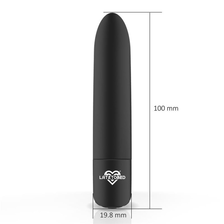 Shoty Bala Vibratória USB 10 Velocidades Potente Motor Negro