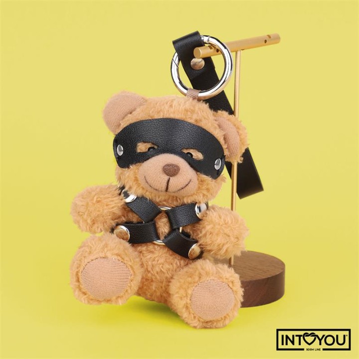Porta-chaves Ursinho BDSM com Arnês Bearly