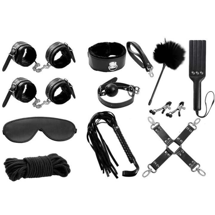 Conjunto Bondage 11 Peças Preto