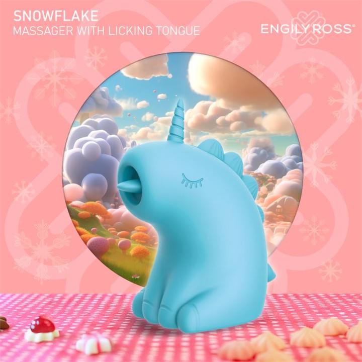 Estimulador Snowflake com Língua - Lameteo