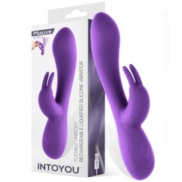 Vibrador Mauve Unibody Silicone Líquido USB Roxo