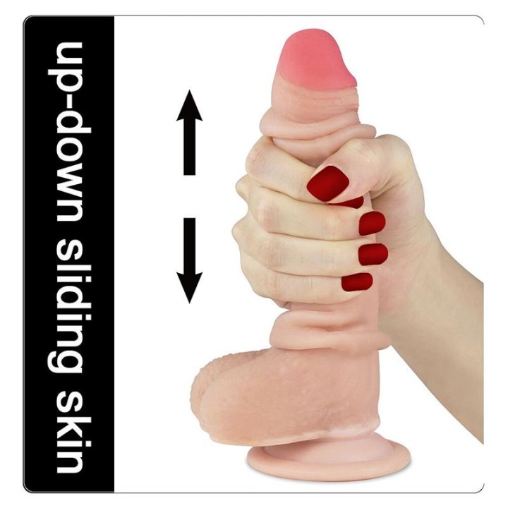Dildo com Pele Retrátil 7 Natural