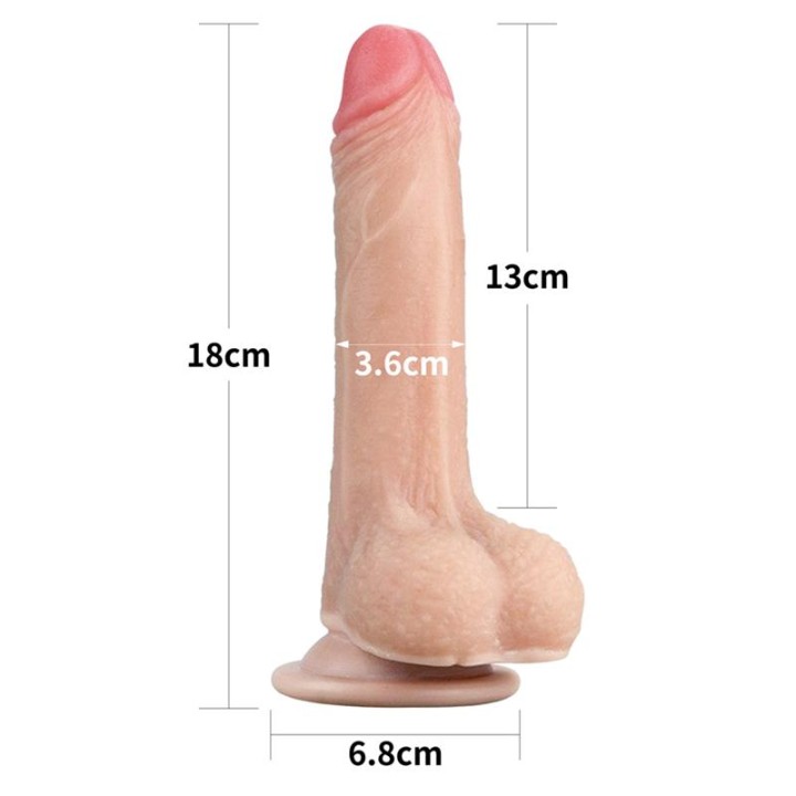 Dildo com Pele Retrátil 7 Natural
