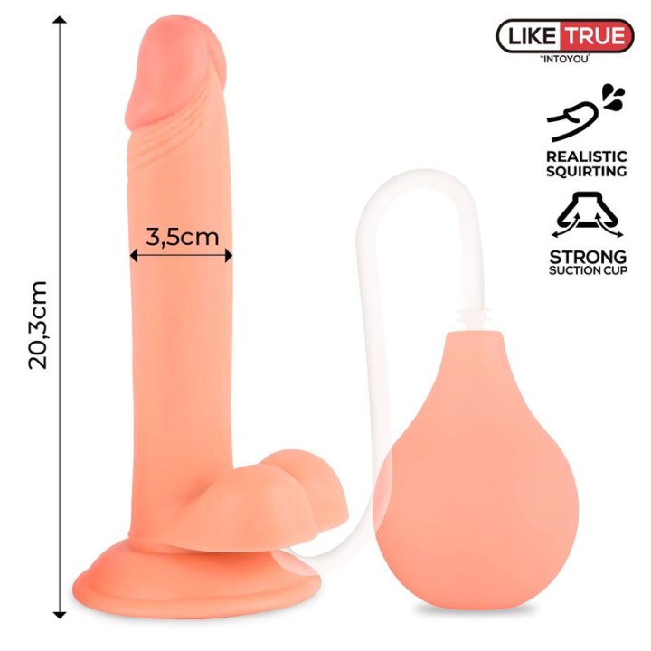 Dildo Ejaculador Squirtz - Squirting 8" - 20,3 cm