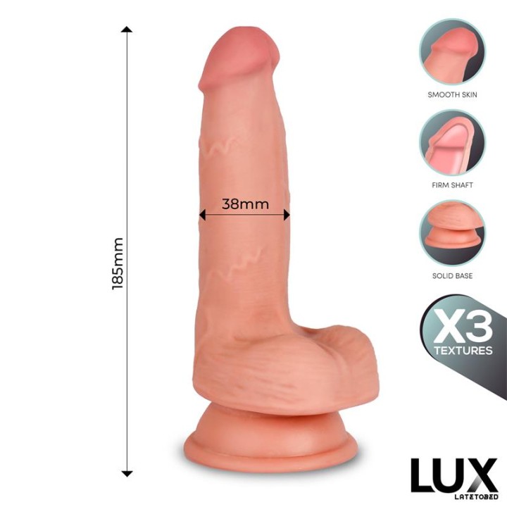 Dildo Hans Tripla Densidade com Testículos 7.2