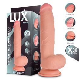 Klaus Dildo Tripla Densidade com Testículos 24 cm