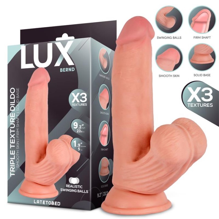 Bernd Dildo Tripla Densidade com Testículos Oscilantes 9.2