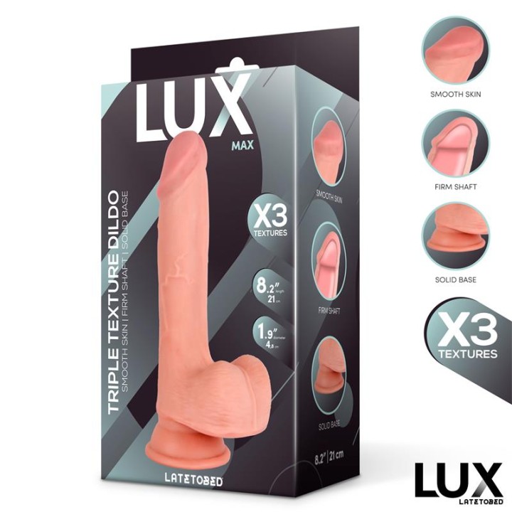 Max Dildo Tripla Densidade com Testículos 8.2