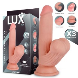 Dildo Paul Tripla Densidade com Testículos Oscilantes 8.2