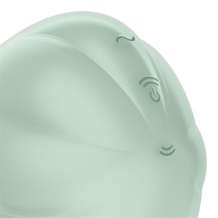 SATISFYER - CLOUD DANCER GREEN AIR PULSE VIBRATOR