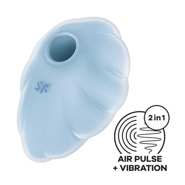 SATISFYER - CLOUD DANCER BLUE AIR PULSE VIBRATOR