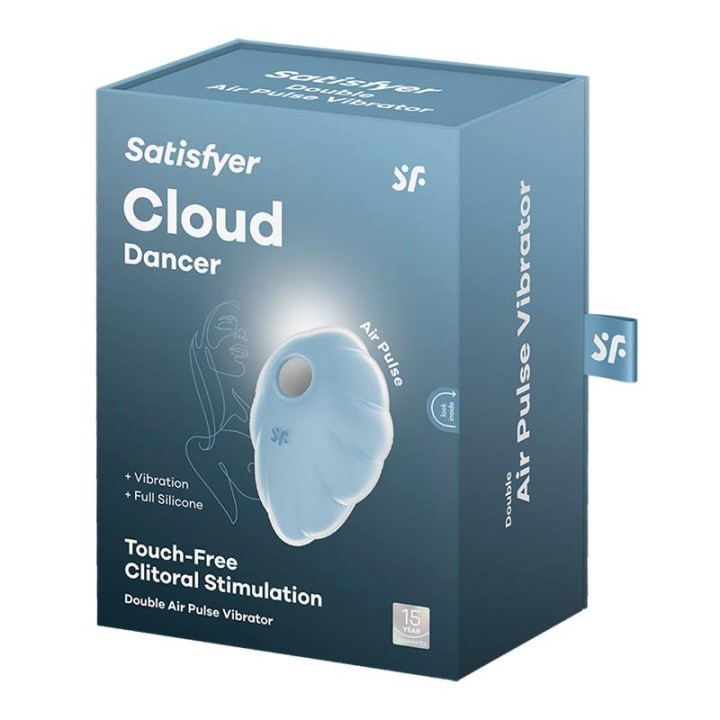 SATISFYER - CLOUD DANCER BLUE AIR PULSE VIBRATOR