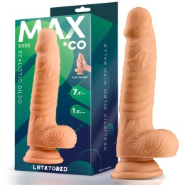 Deek Dildo Realista com Testículos 7.6 Natural