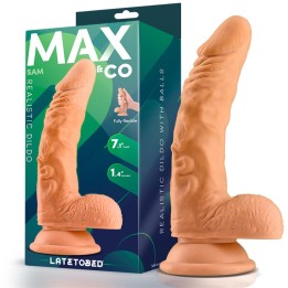 Sam Dildo Realista com Testículos 7.1 Natural