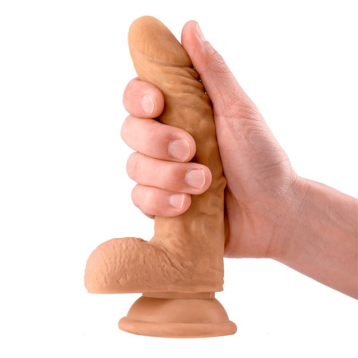 Sam Dildo Realista com Testículos 7.1 Natural
