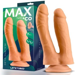 Dildo Duplo Realista Twin 7.1 Natural