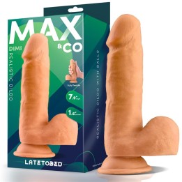 Dimi Dildo Realista com Testículos 7.9 Natural