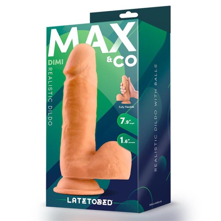 Dimi Dildo Realista com Testículos 7.9 Natural