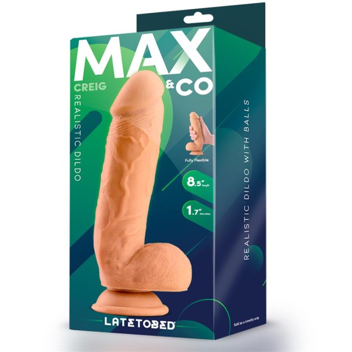 Creig Dildo Realista com Testículos 8.5 Natural