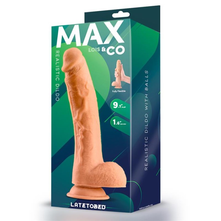 Lois Dildo Realista com Testículos 9.1 Natural
