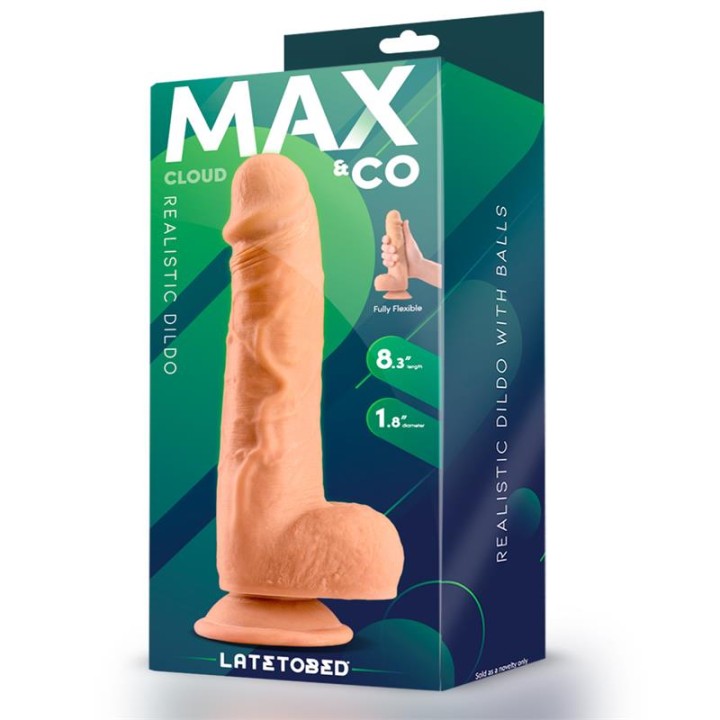 Dildo Realista Cloud com Testículos 8.3 Natural