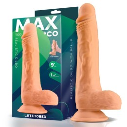Dildo Realista Tod com Testículos 9" Natural