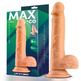 Dean Dildo Realista com Testículos 8.5 Natural