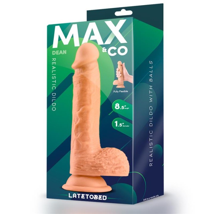 Dean Dildo Realista com Testículos 8.5 Natural