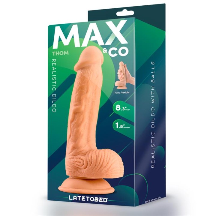 Thom Dildo Realista com Testículos Natural 8.3"