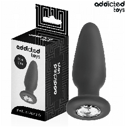ADDICTED TOYS - ANAL PLUG WITH JEWEL SILICONE SIZE M 10.4 CM