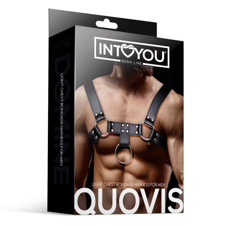 Arnés Masculino Quovis para Bondage em Couro Vegano