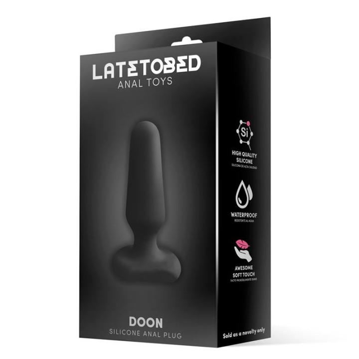 Doon Plug Anal em Silicone Preto