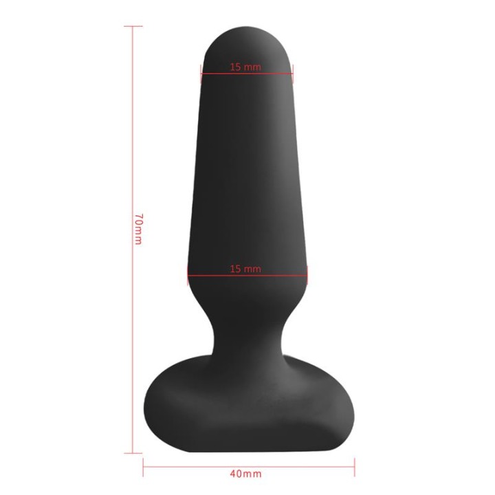 Doon Plug Anal em Silicone Preto