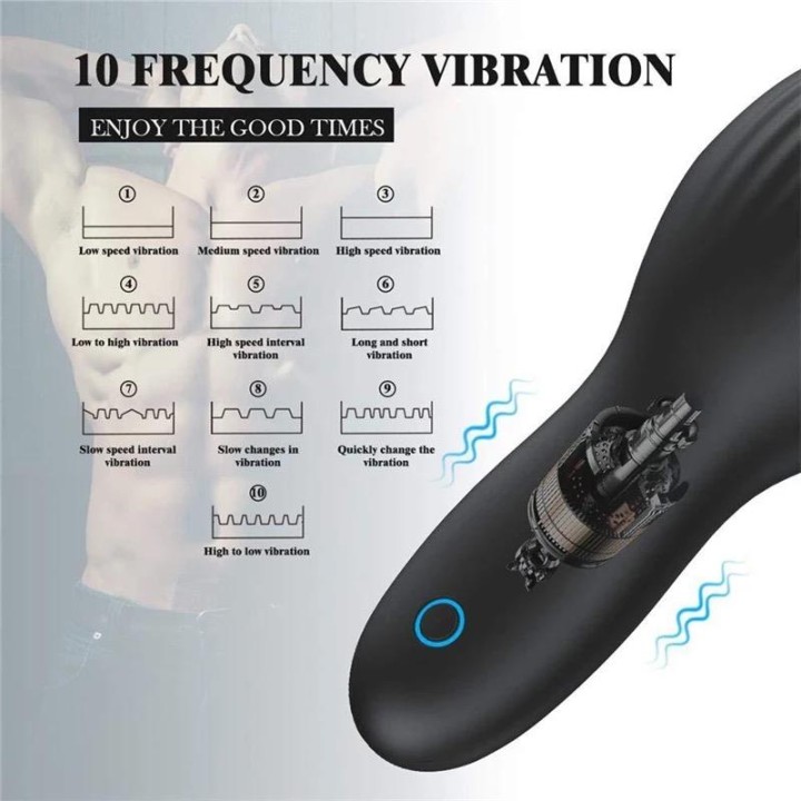 Krone Copa Masturbadora para Pénis Silicone USB