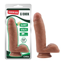 Dildo Dupla Densidade Fashion Dude 17 x 3.6 cm Bronzeado