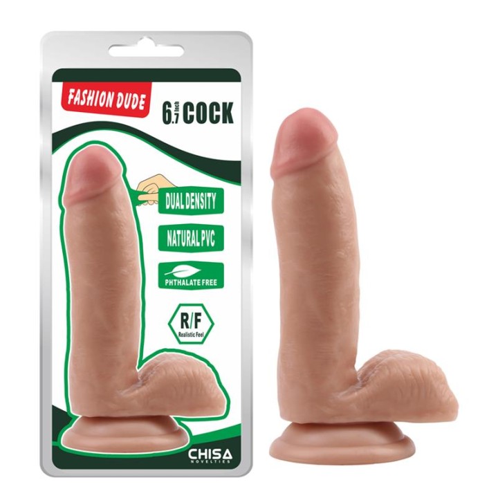 Dildo Fashion Dude 6.7 Densidade Dupla Natural