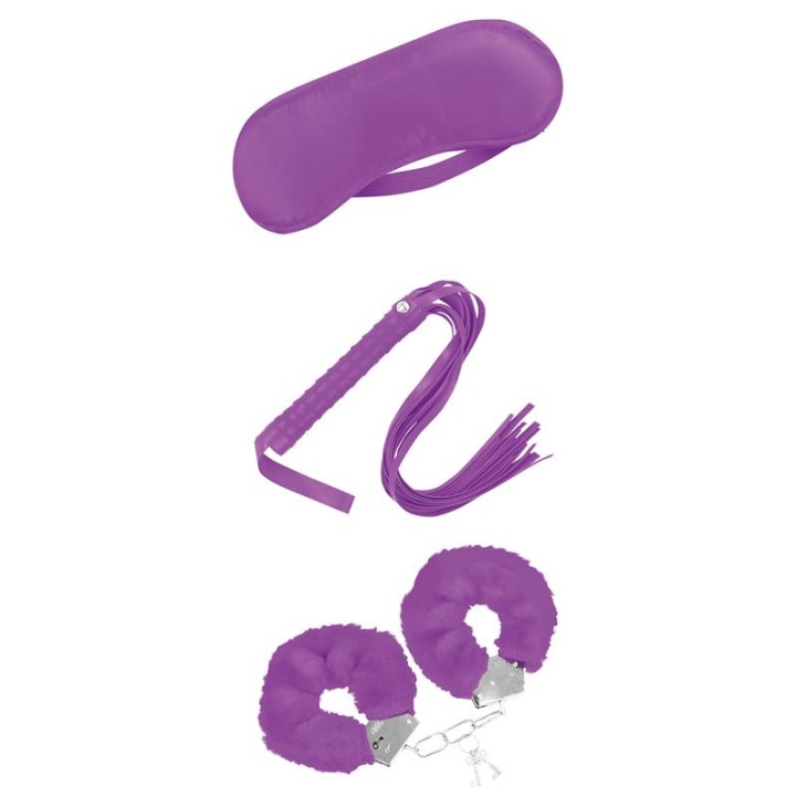 Conjunto de Bondage para Iniciantes 3 Peças Roxo