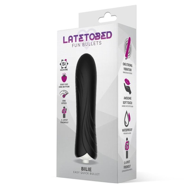Bala Vibratória Bilie Easy Quick Silicone Preto
