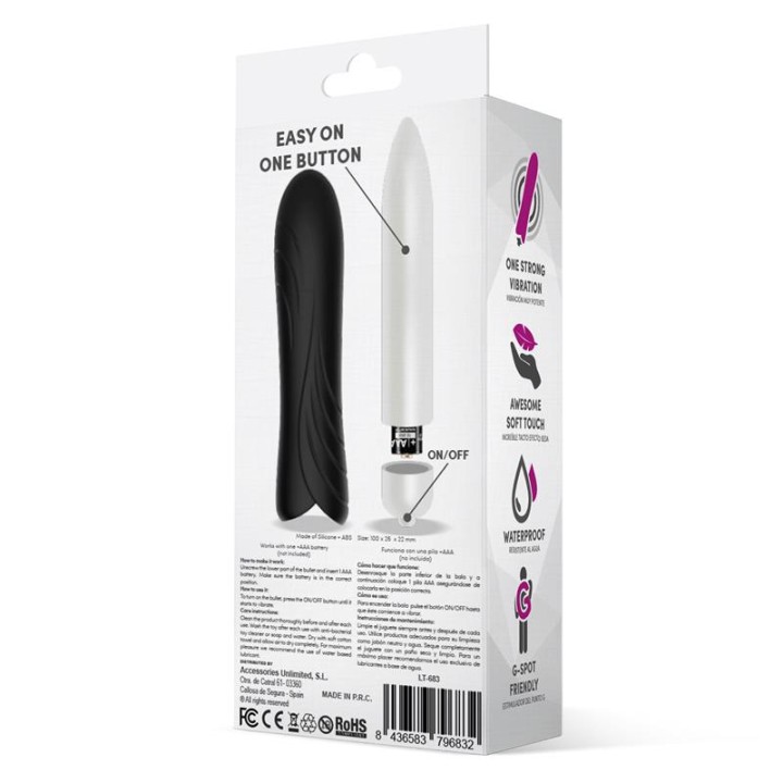 Bala Vibratória Bilie Easy Quick Silicone Preto