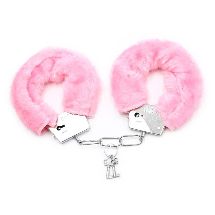 Algemas de Metal para Bonecas com Pelo Rosa