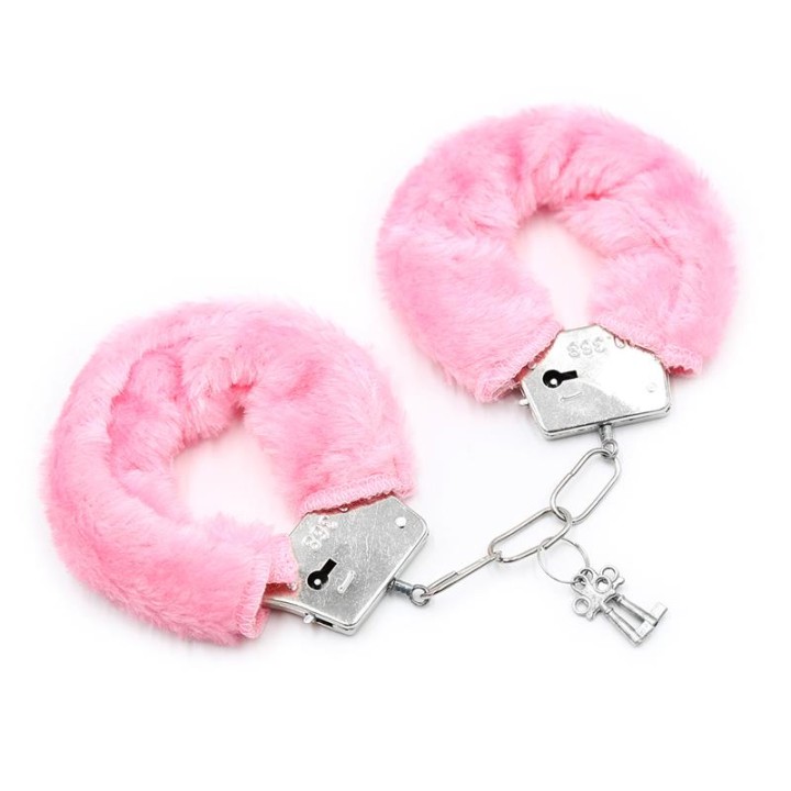 Algemas de Metal para Bonecas com Pelo Rosa