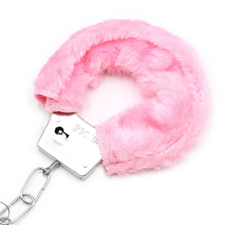 Algemas de Metal para Bonecas com Pelo Rosa