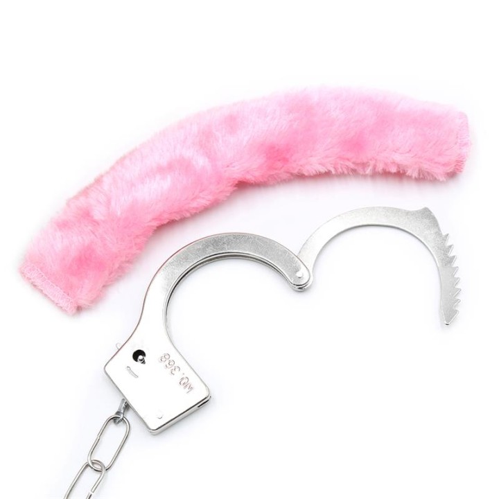 Algemas de Metal para Bonecas com Pelo Rosa