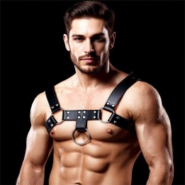 Arnés Masculino Domine para Bondage em Couro Vegano