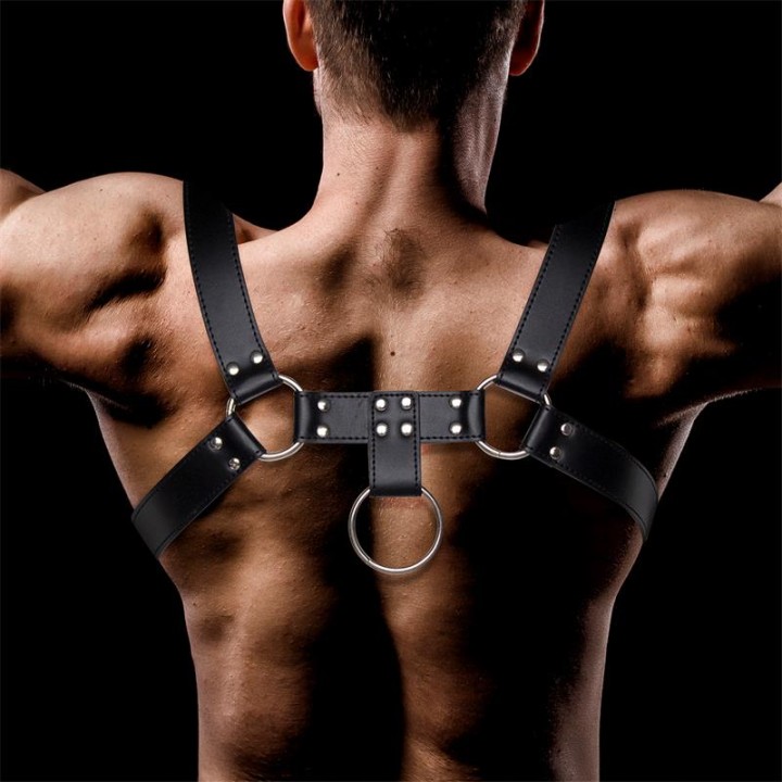 Arnés Masculino Domine para Bondage em Couro Vegano