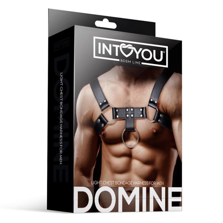 Arnés Masculino Domine para Bondage em Couro Vegano