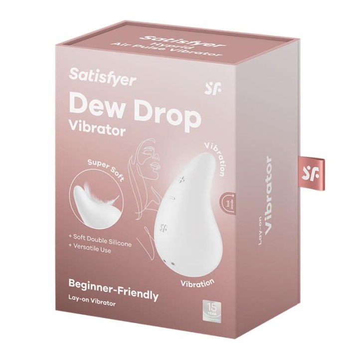 SATISFYER - DEW DROP VIBRATOR LAY-ON WHITE