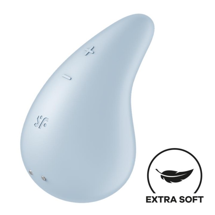 SATISFYER - DEW DROP VIBRATOR LAY-ON BLUE